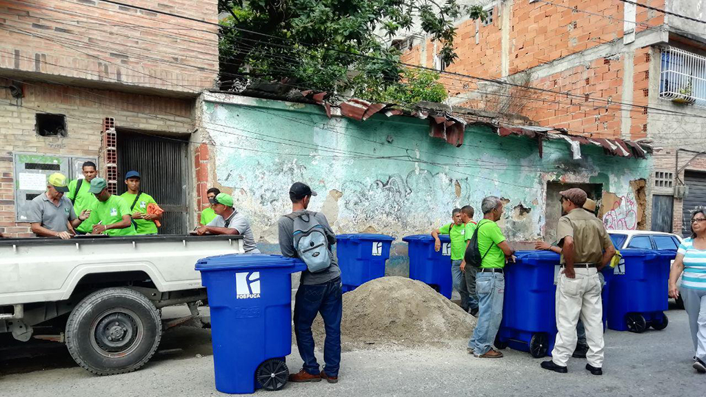 Recolección de desechos sólidos en La Palomera