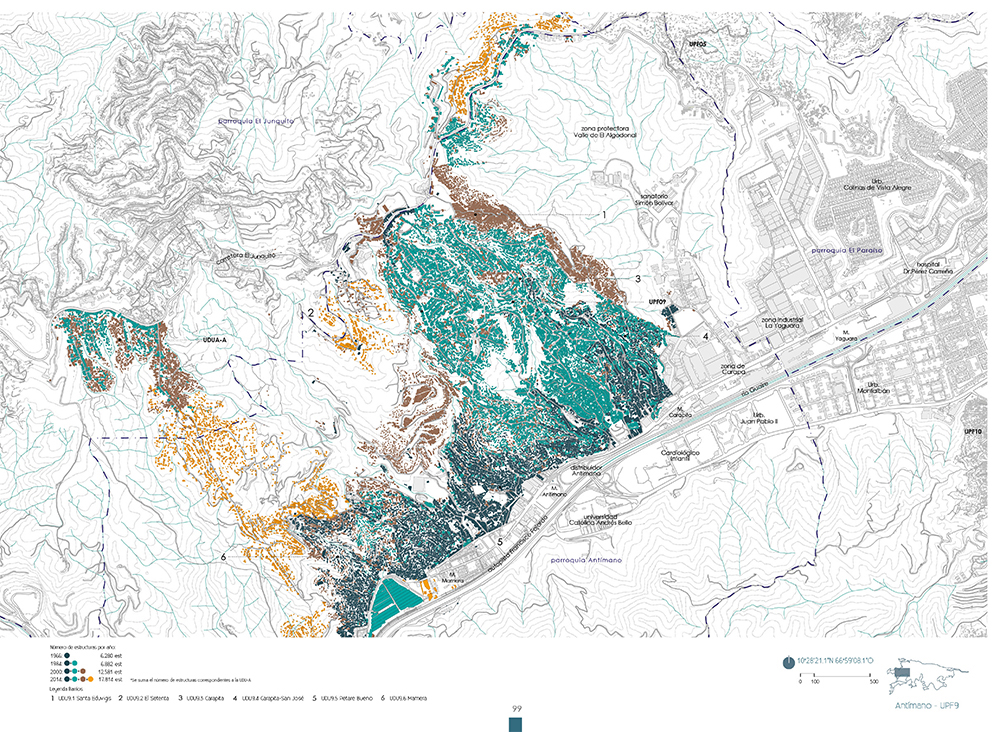 CABA - Cartography of the Caracas barrios 1966-2014