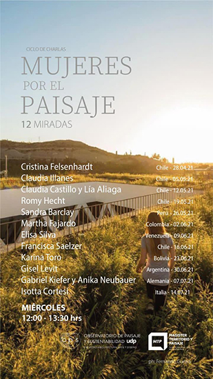 Elisa Silva participa en el ciclo de charlas “Mujeres por el Paisaje: 12 Miradas” de la UDP Chile