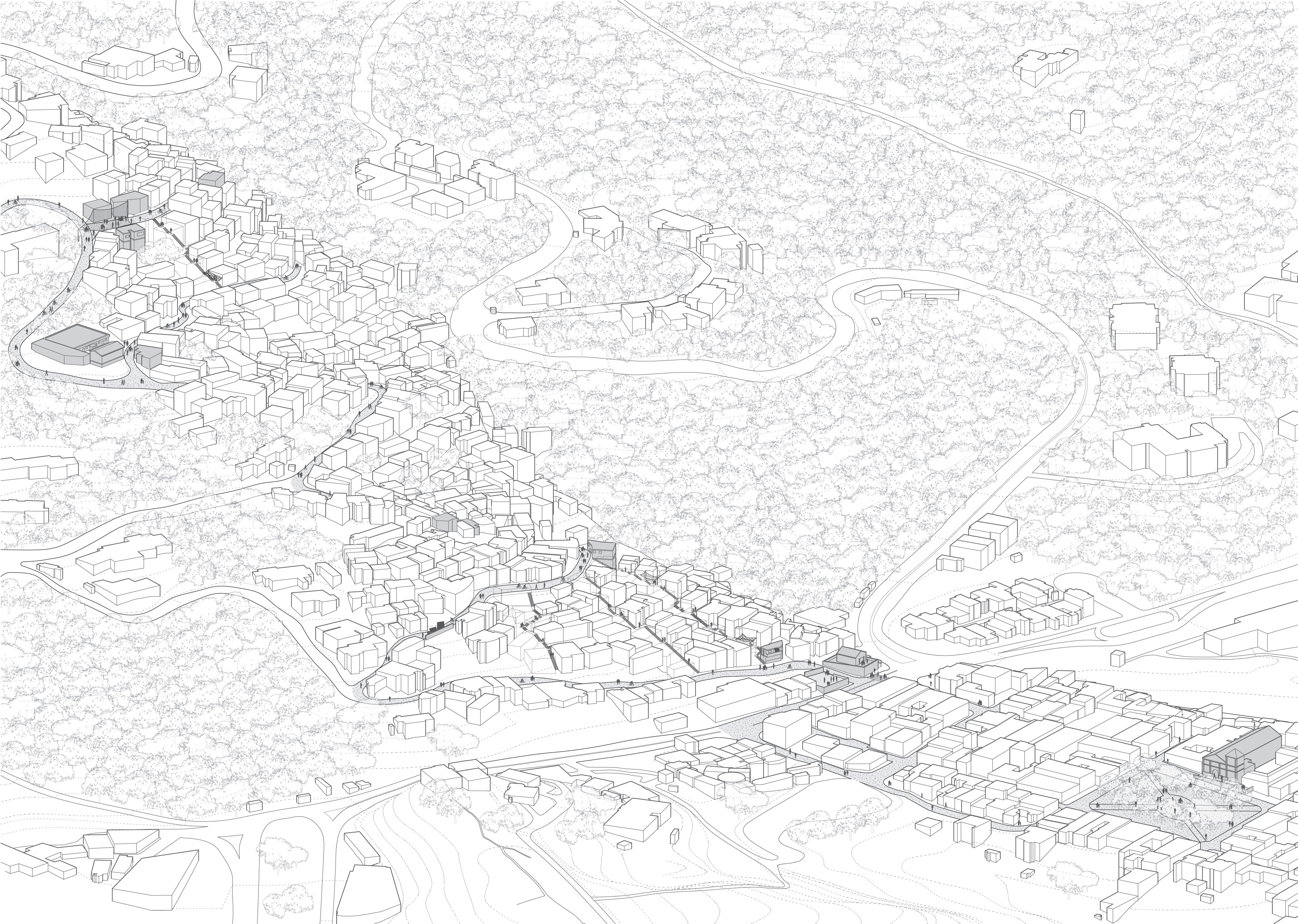 Real-ize the integrations of cities through drawing