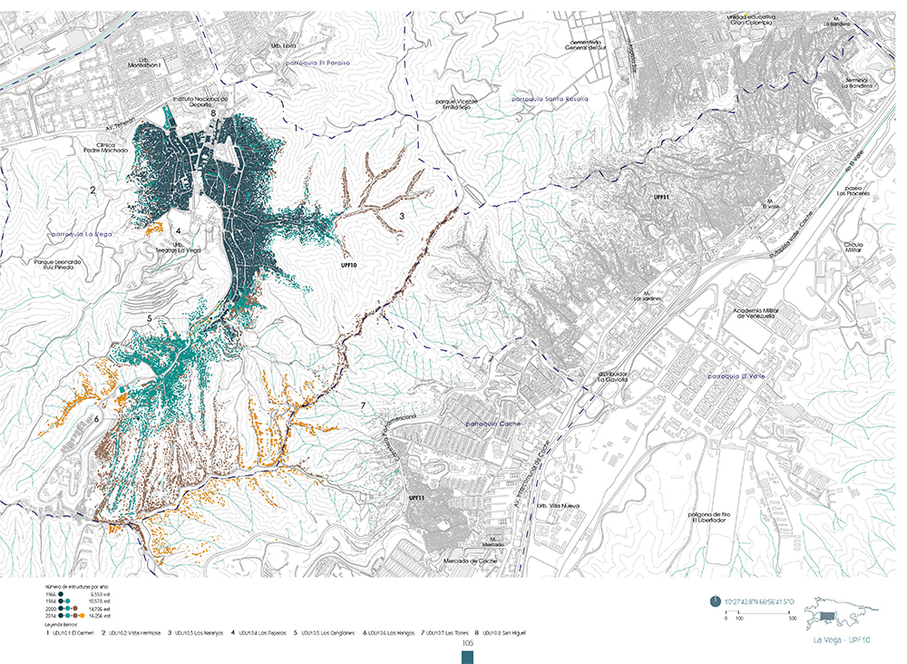 CABA - Cartography of the Caracas barrios 1966-2014