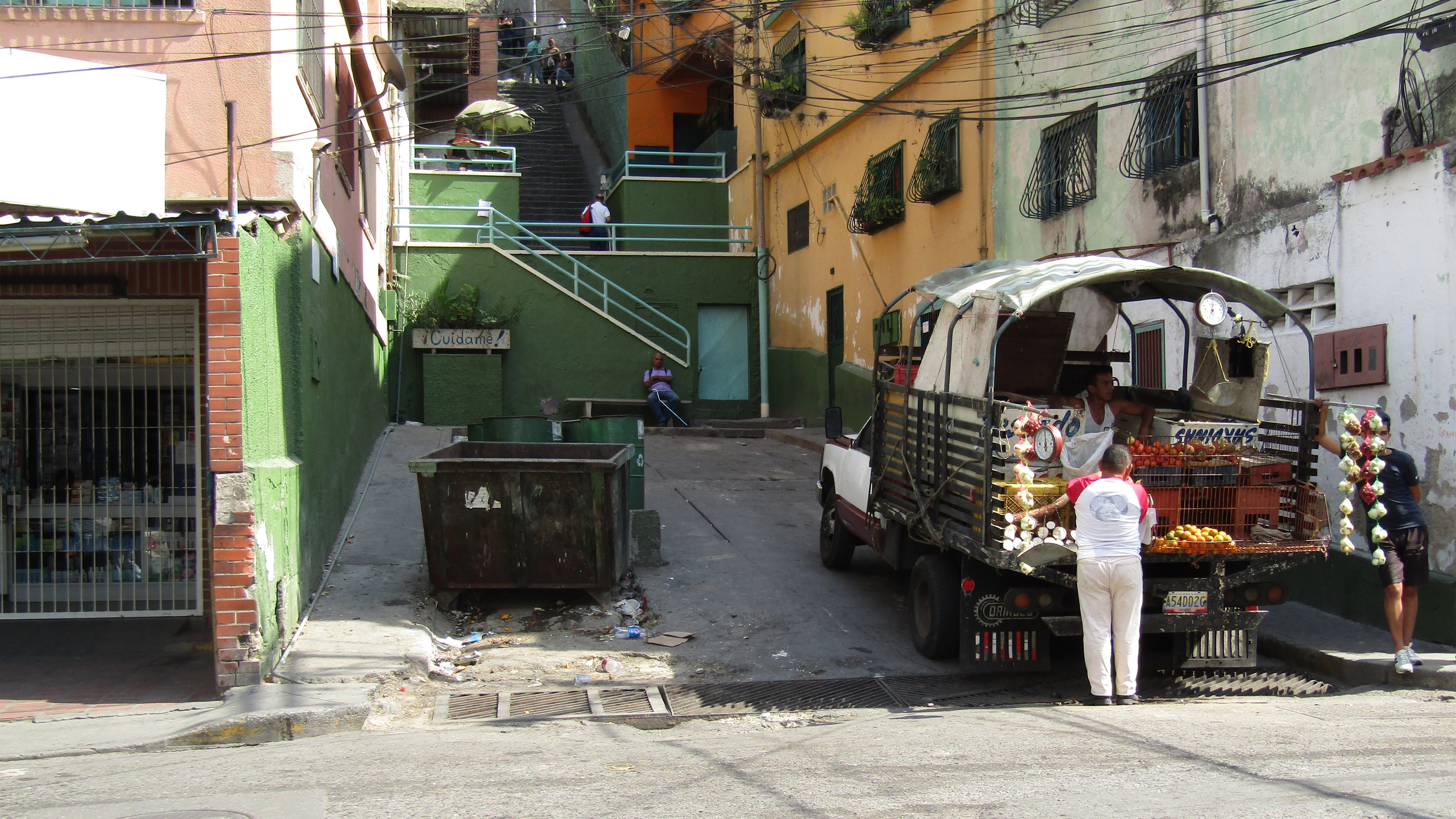 Jardineras de la calle Salom y gestión de desechos sólidos