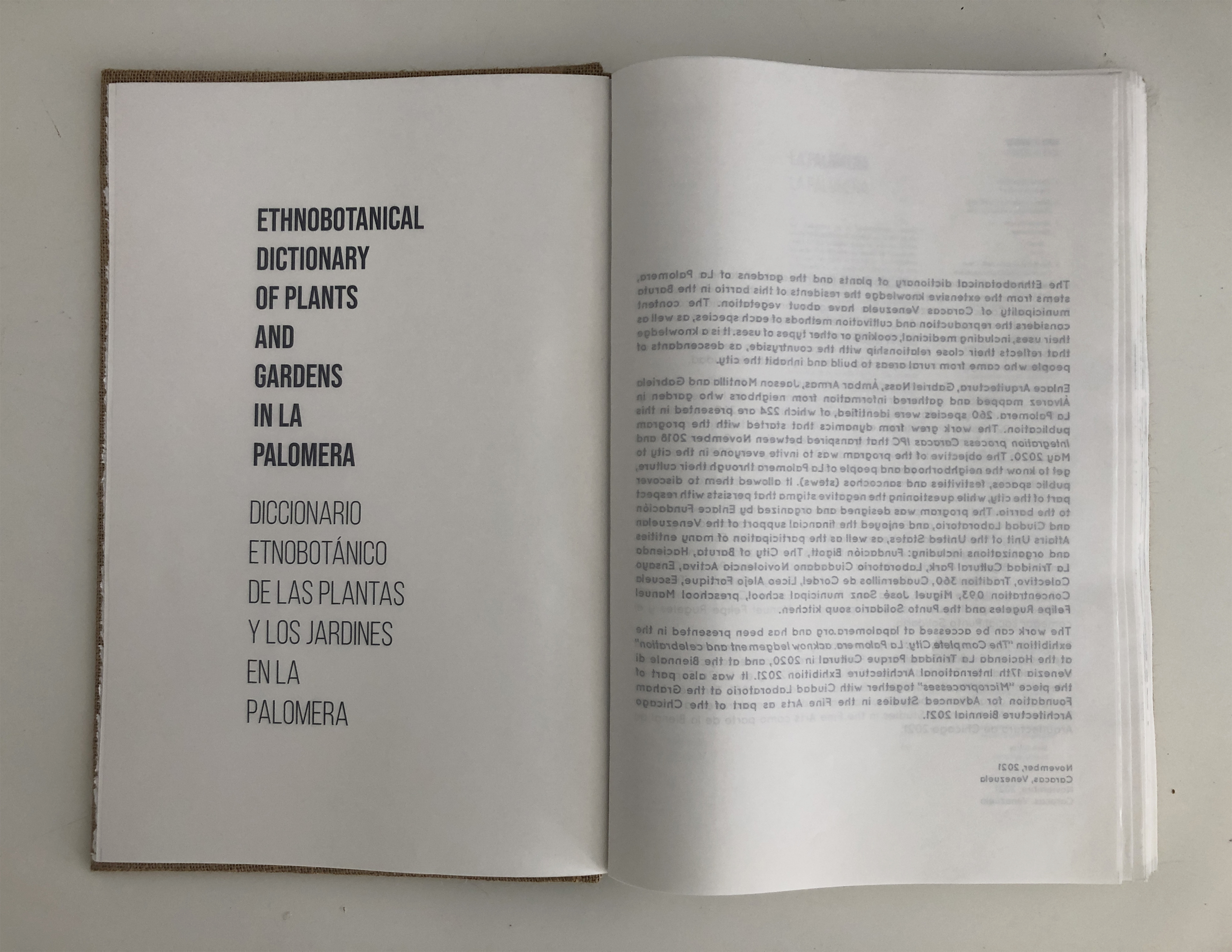 Ethnobotanical Dictionary of Plants from the Gardens of La Palomera